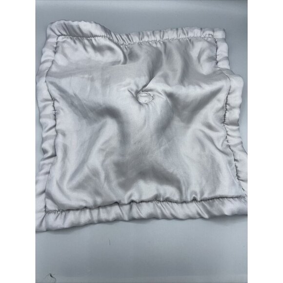 Carter's Gray Elephant Plush Lovey Security Blanket Silky 14" Square Baby Toy - Picture 4 of 4